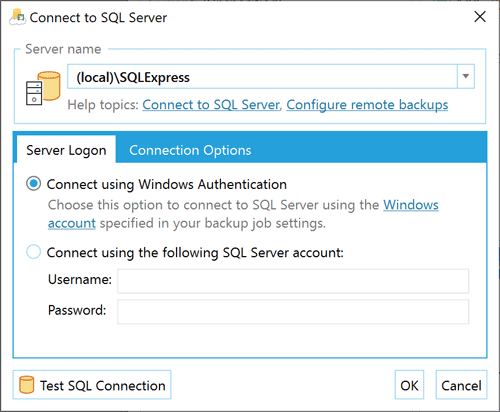 Connect to SQL Server