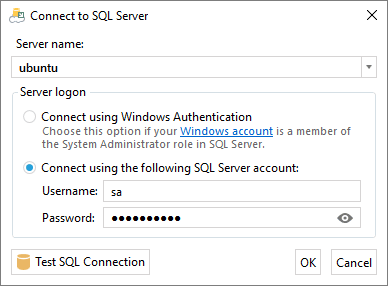 Connecting to SQL Server on Ubuntu Linux