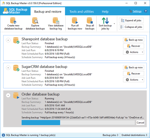 SQL Backup Master 6.3.621 instaling